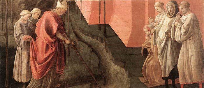 St Fredianus Diverts the River Serchio, Fra Filippo Lippi